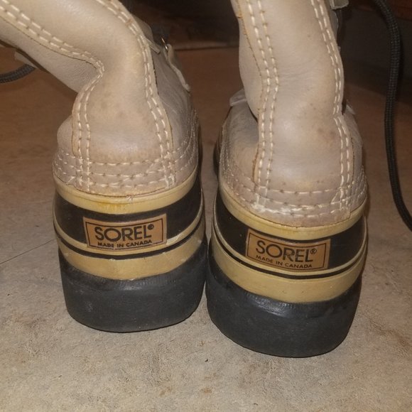 Vintage Sorel Caribou Leather & Rubber Boots 8 Canada main image 7